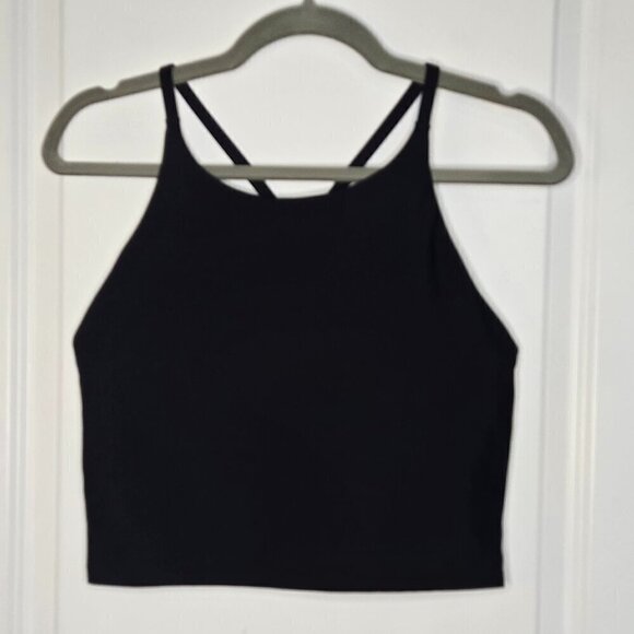 Old Navy Active Powersoft Crop Tank - L Black - Picture 1 of 4